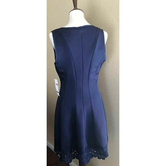 The Vanity Room Womens Black V-Neck Ruffle Bell Sleeve Dress Size S - Picture 6 of 12